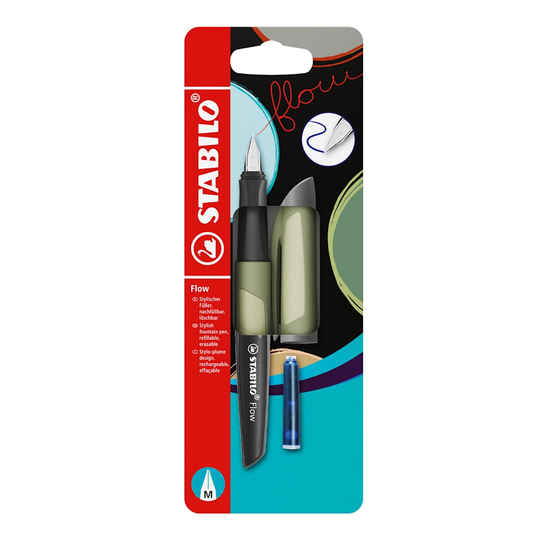 Open in modal - Flow Fountain & Ballpoint Pen Khaki - Monochrome
