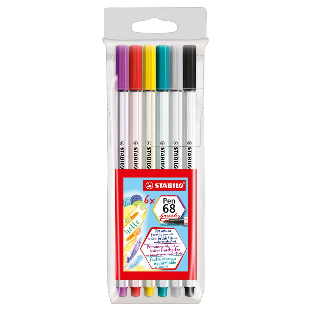 Open in modal - Pen 68 Brush Sets 6-Pen Wallet Set