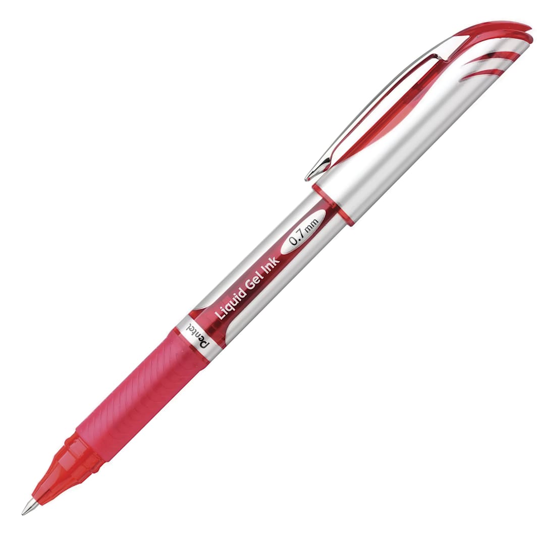 Open in modal - Pentel EnerGel Quick Drying Pen - Blue, Medium, 0.7mm