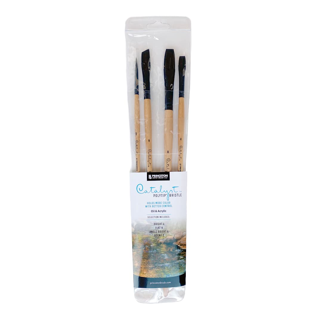 Open in modal - Princeton Catalyst Polytip Synthetic Bristle Set of 4