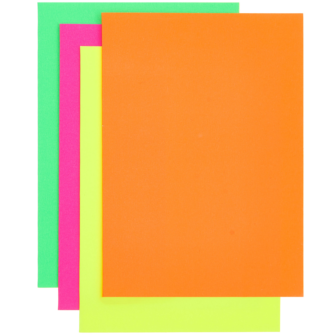 Open in modal - Rico Design Greeting Cards, Pkg of 12 Neon Colors 6.7" x 4.75"
