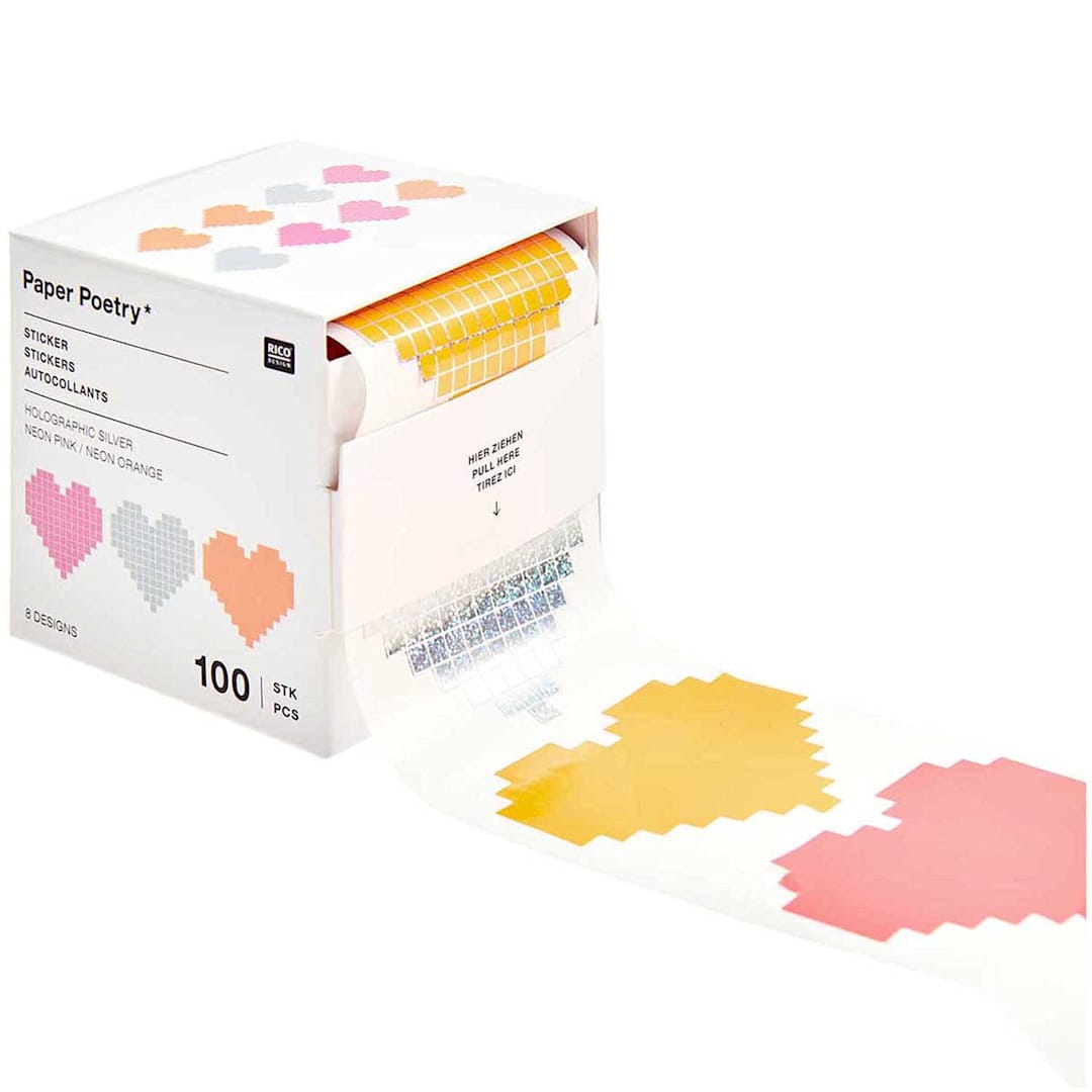 Open in modal - Sticker Rolls Hearts Roll