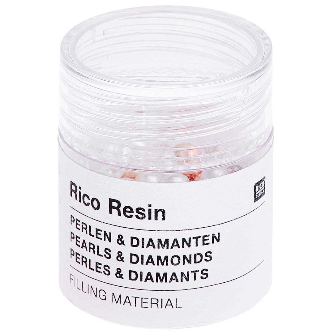 Open in modal - Resin Filling Materials Pearls, Diamonds, Globules - Rose Gold, 13.5g