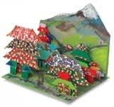 Open in modal - origami village diorama