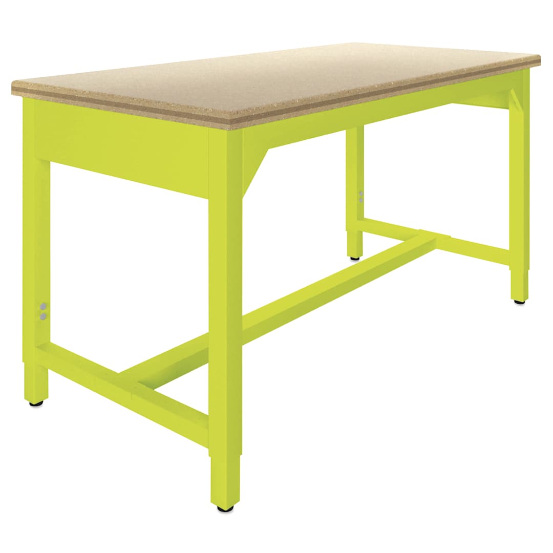 Open in modal - Diversified Spaces Fab-Lab Workbench - ShopTop Top, Lime, 60" x 30"