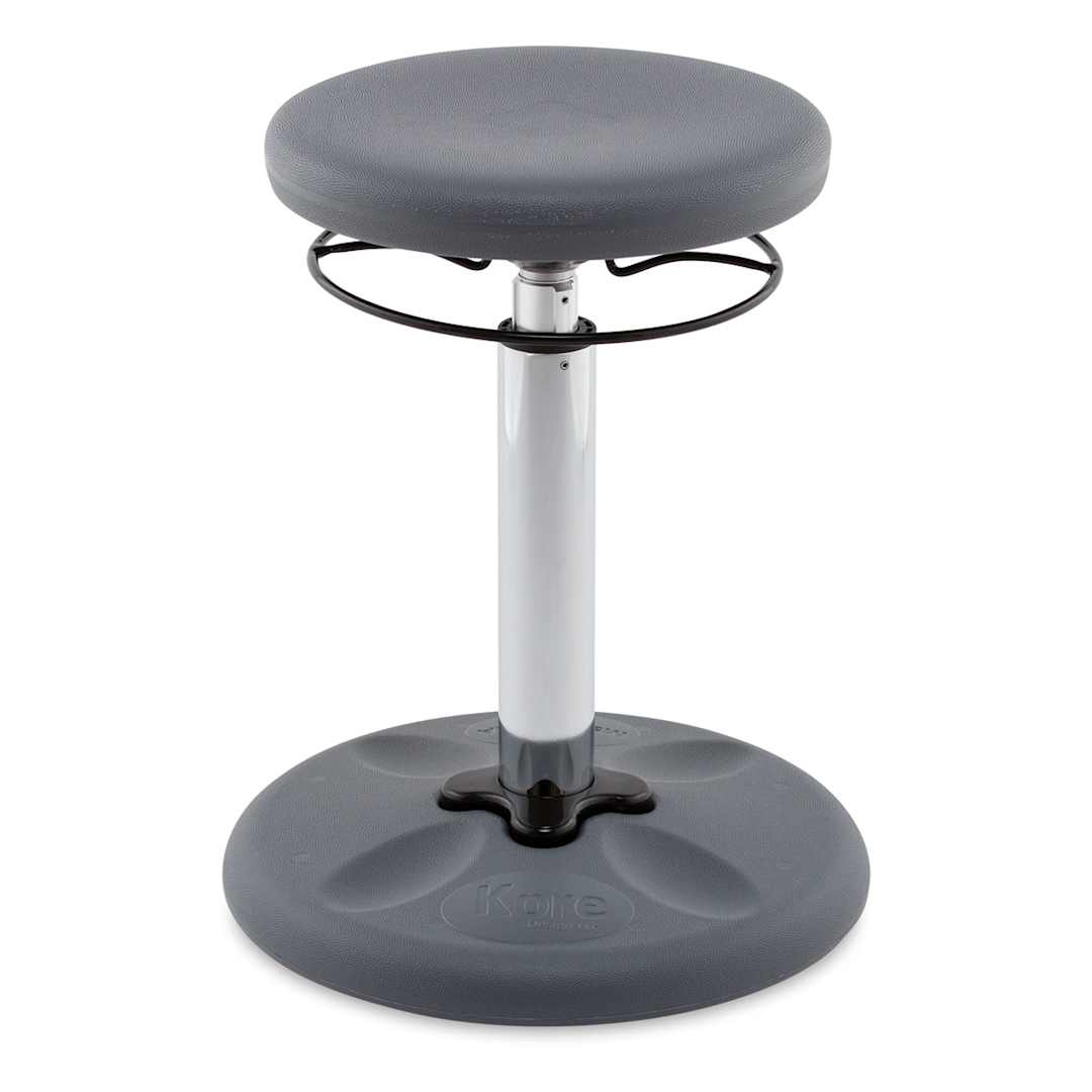 Open in modal - Kore Design Kids Tall Adjustable Chair - Grey, Shown at minimum height.