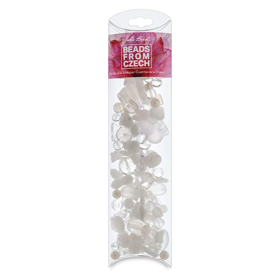 Open in modal - John Bead Czech Glass Bead Mix - Crystal Palace, 100 g