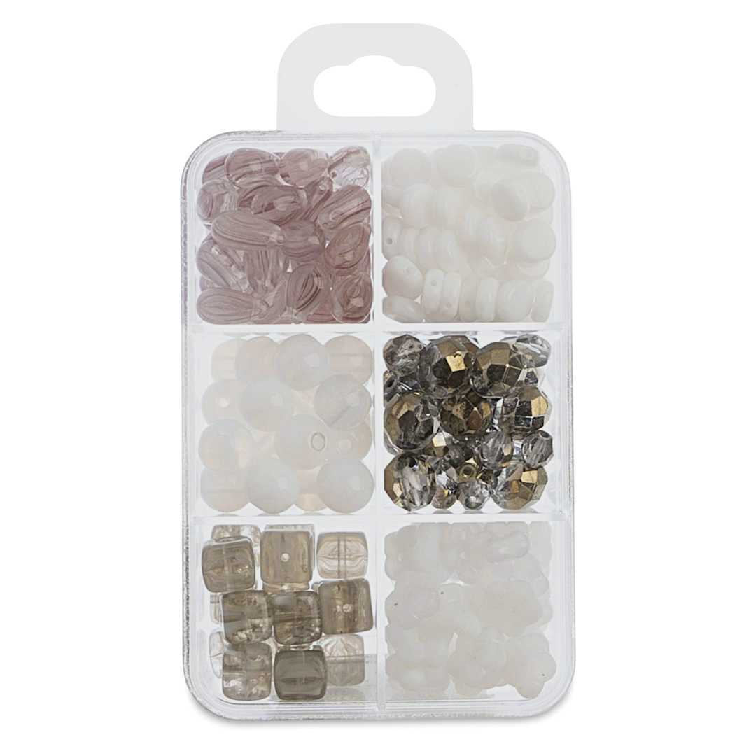 Open in modal - John Bead Czech Glass Bead Recipe Box - Ice Wine - back