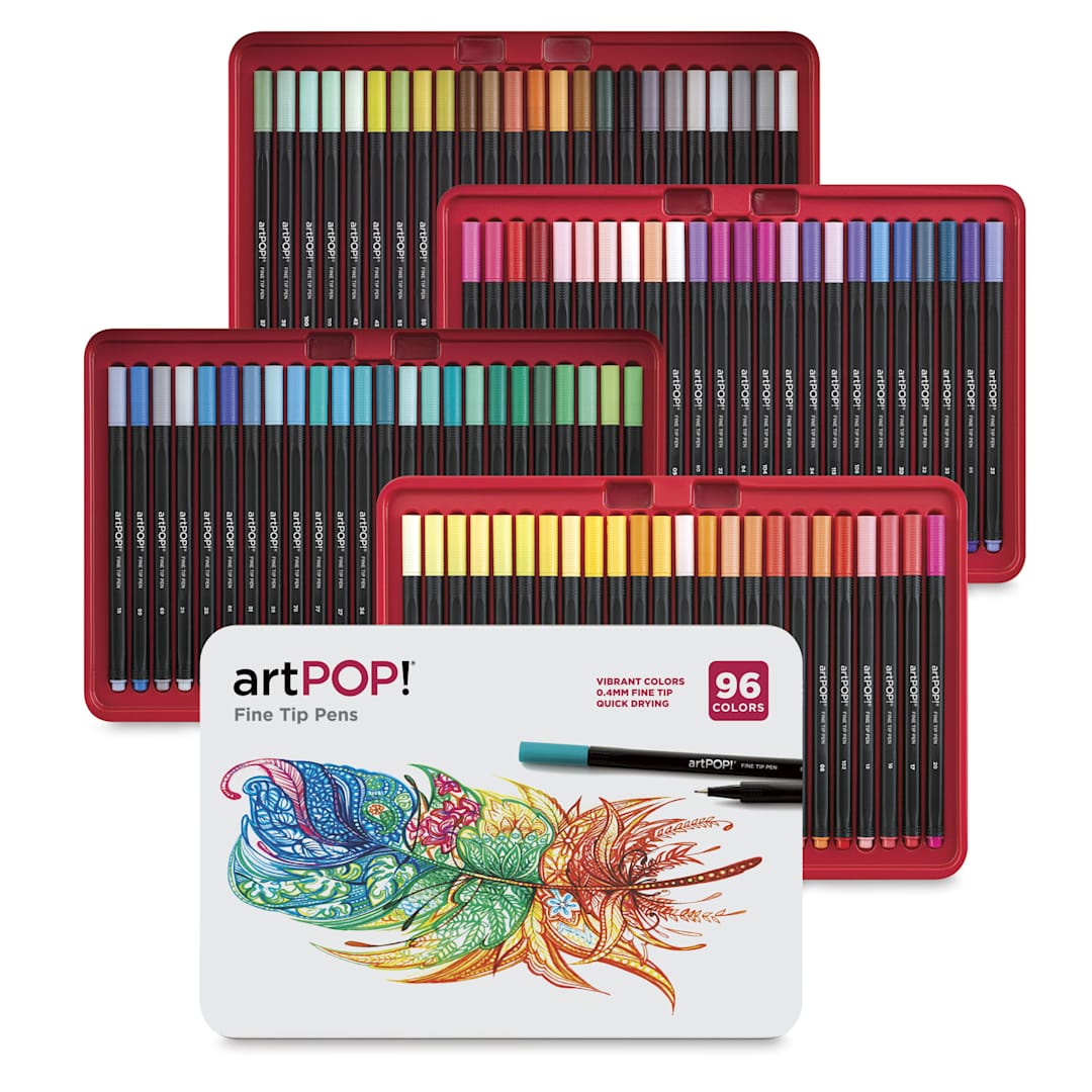 Open in modal - artPOP! Fine Tip Pens - Set of 96, open packaging