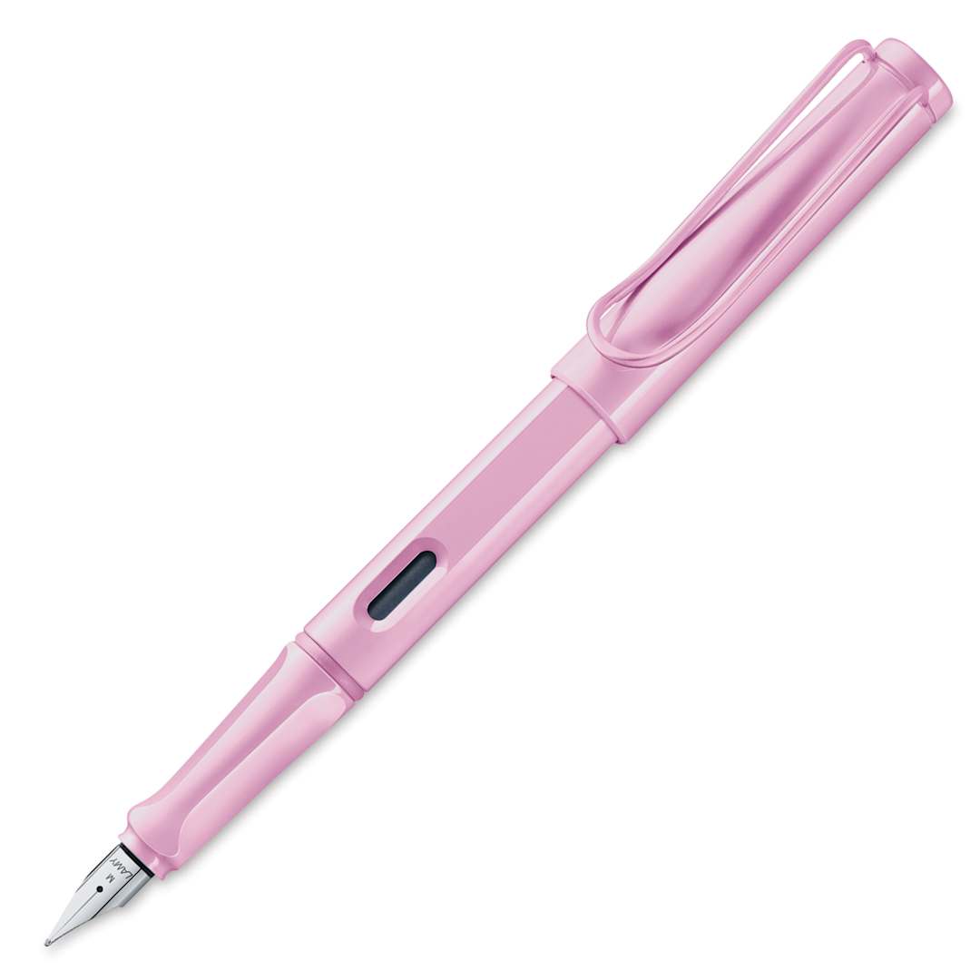 Open in modal - Lamy Safari Fountain Pen - Light Rose, Medium Nib