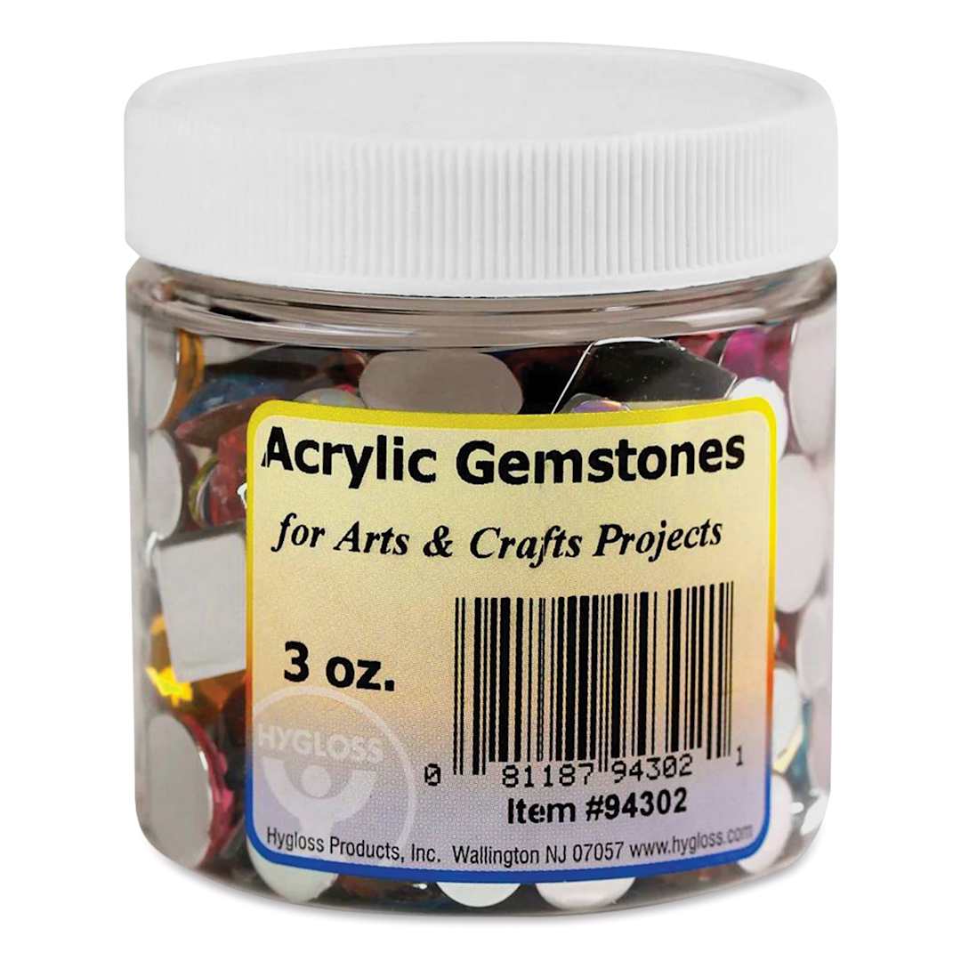 Open in modal - Hygloss Acrylic Gemstones - Assorted, 3 oz, Jar, in packaging