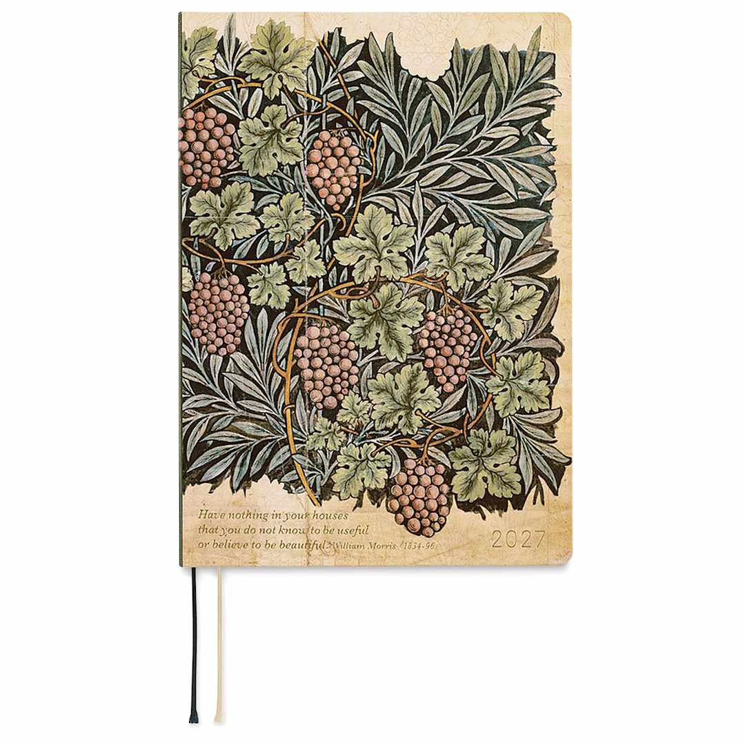 Open in modal - Hobonichi Techo HON 2027 Planners - A5, V&A Vine, front cover
