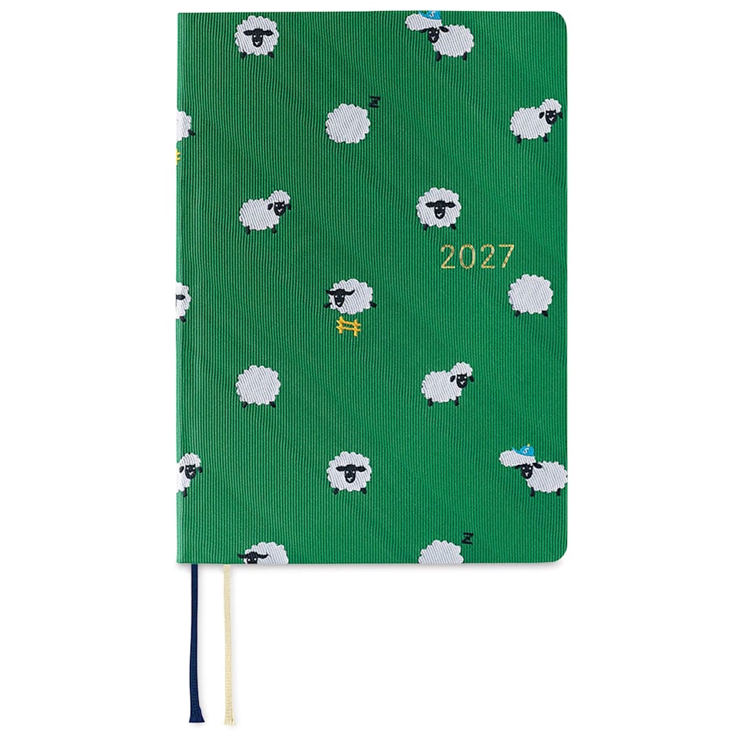 Open in modal - Hobonichi Techo HON 2027 Bow & Tie Collection Planners - A6, Sheep, front