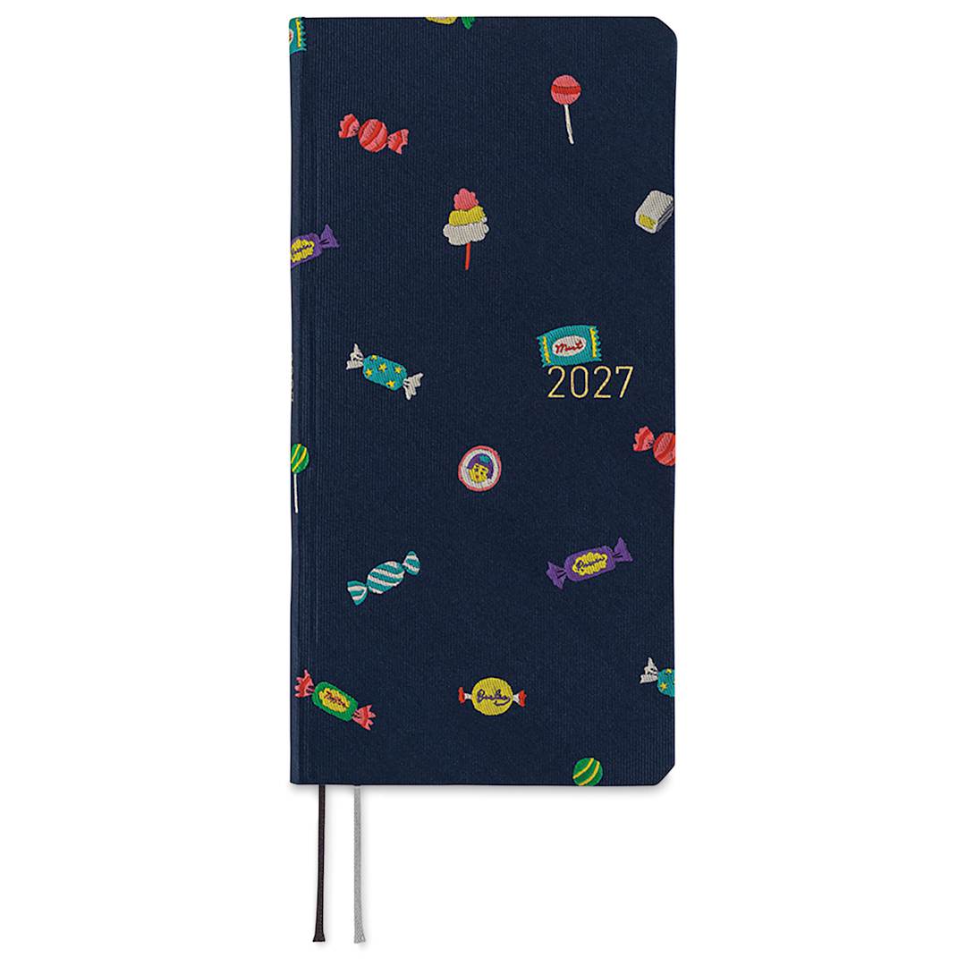 Open in modal - Hobonichi Techo 2027 Weeks Bow & Tie Collection Planners - 3.7" x 7.4", Candy, front