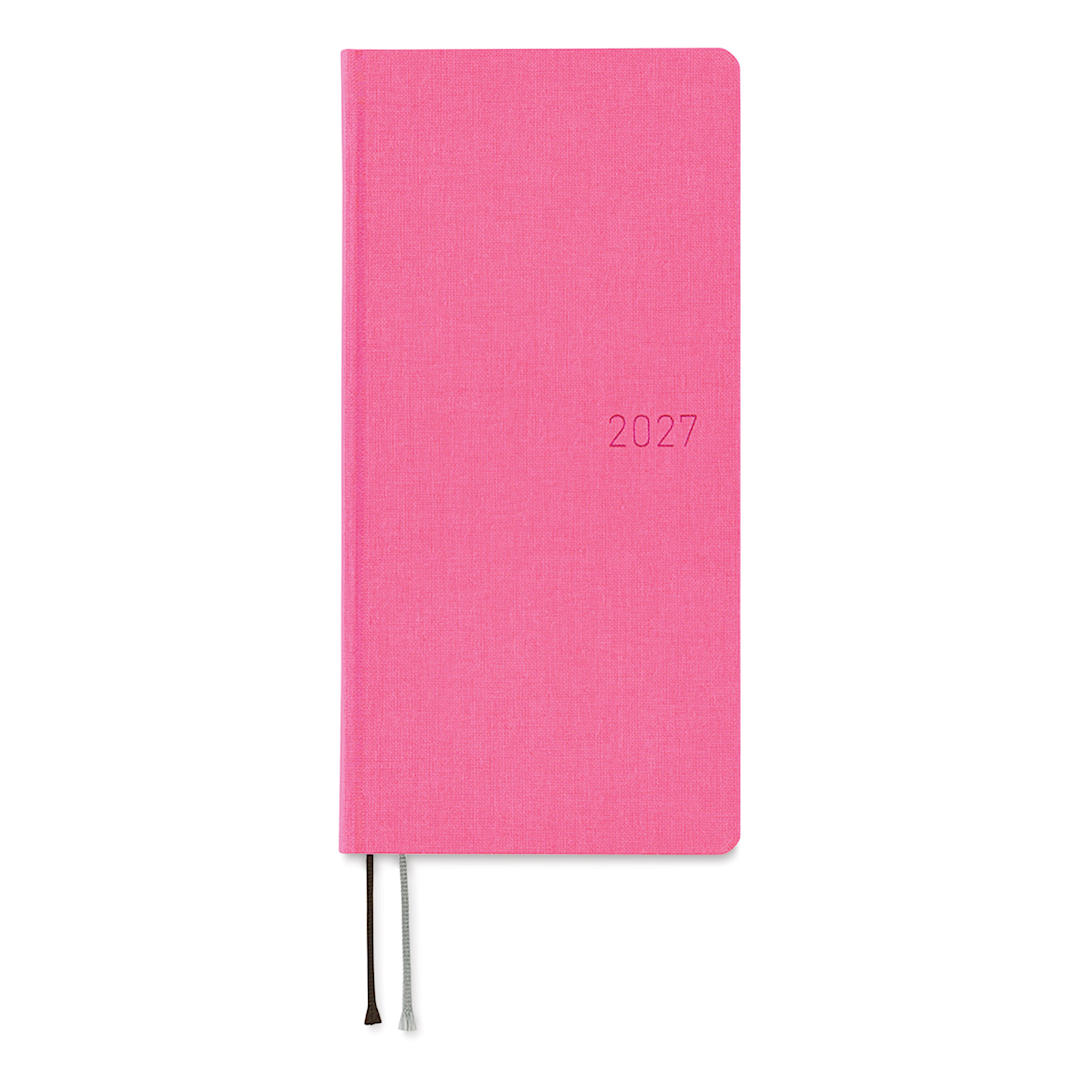 Open in modal - Hobonichi Techo 2027 Weeks Mega Planners - 3.7" x 7.4", Pink Sapphire