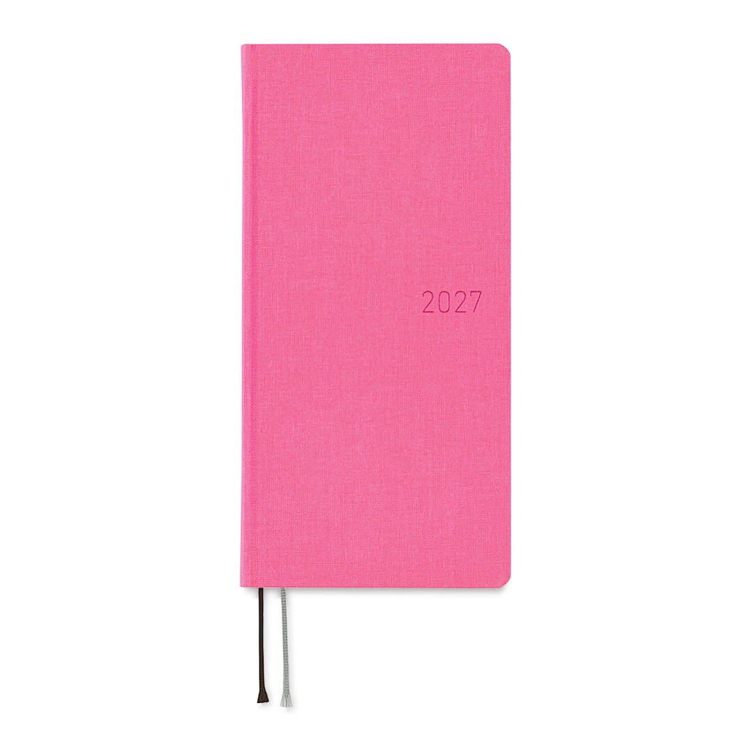 Open in modal - Hobonichi Techo 2027 Weeks Planners - 3.7" x 7.4", Pink Sapphire, front cover