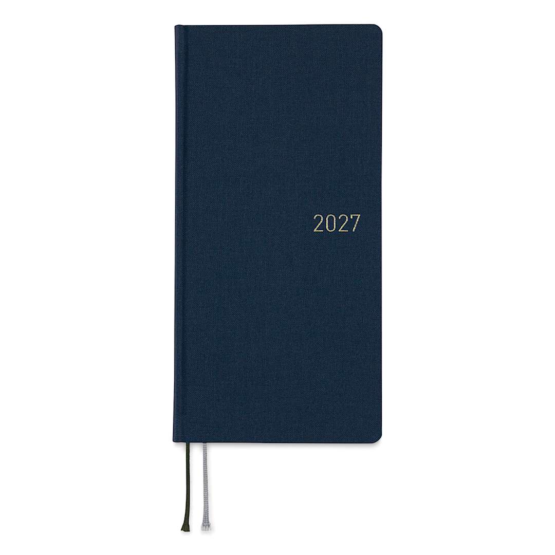 Open in modal - Hobonichi Techo 2027 Weeks Mega Planners - 3.7" x 7.4", Midnight Blue