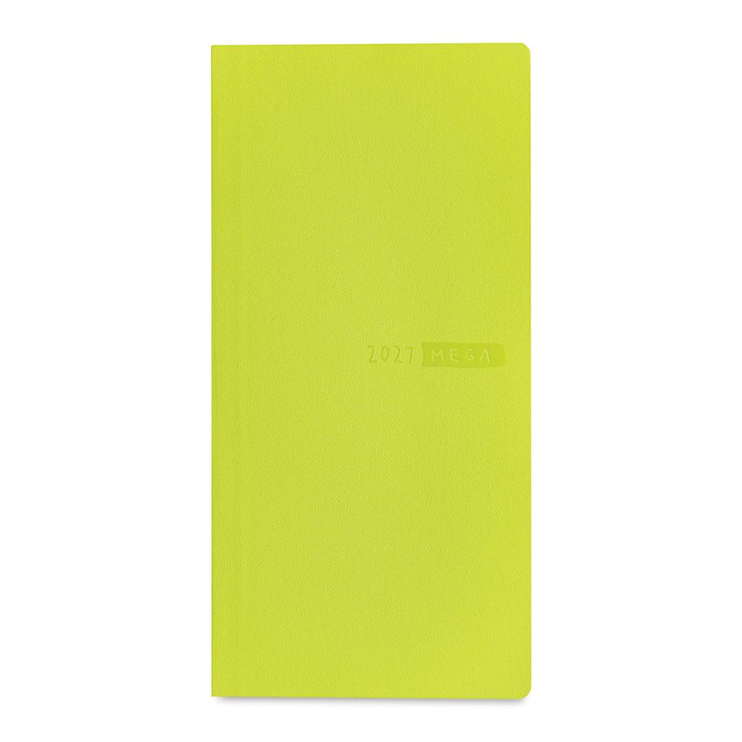 Open in modal - Hobonichi Techo 2027 Weeks Mega Planners - Lime Green, front cover