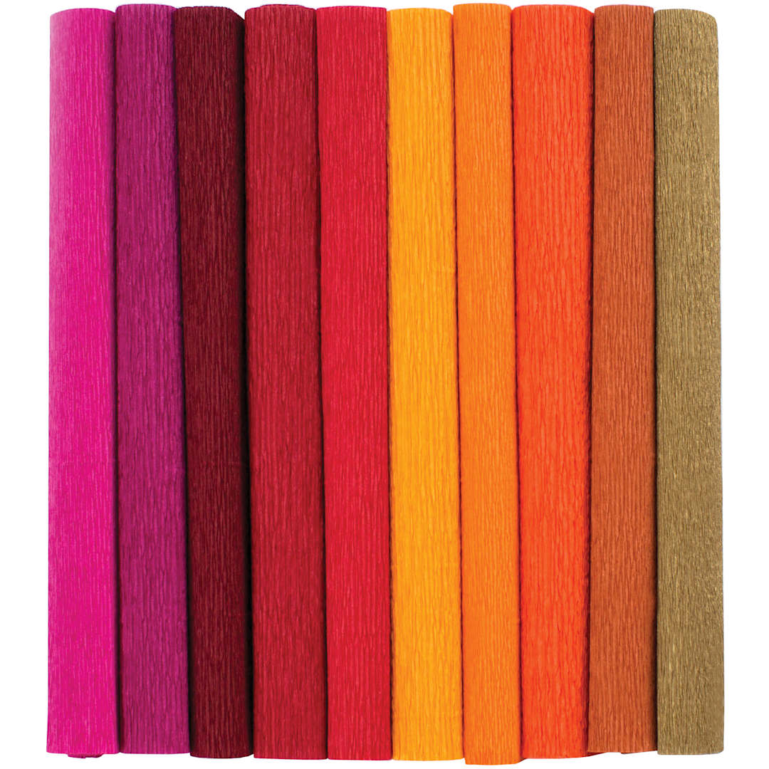 Open in modal - Lia Griffith Crepe Paper - Heavy, Tropical Garden, Set of 10 Rolls