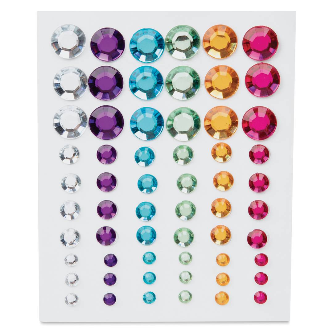 Open in modal - Cousin DIY Adhesive Rhinestones - Pkg of 60, Rainbow
