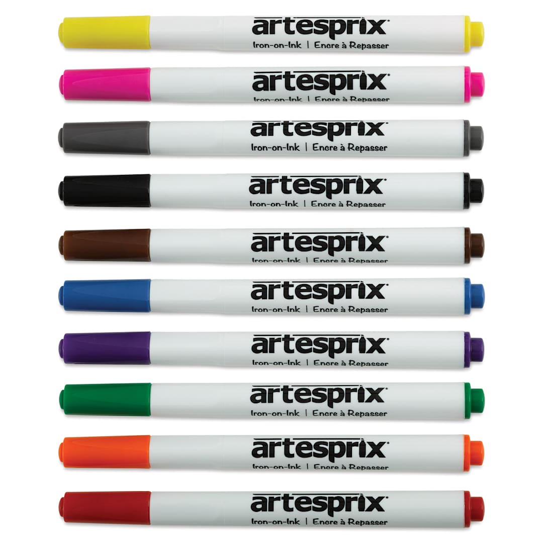 Open in modal - Artesprix Sublimation Markers - Chisel-Tip, Set of 10 (with caps on)