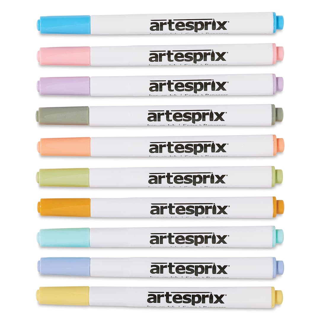 Open in modal - Artesprix Sublimation Markers - Chisel-Tip, Set of 10 Pastel Colors