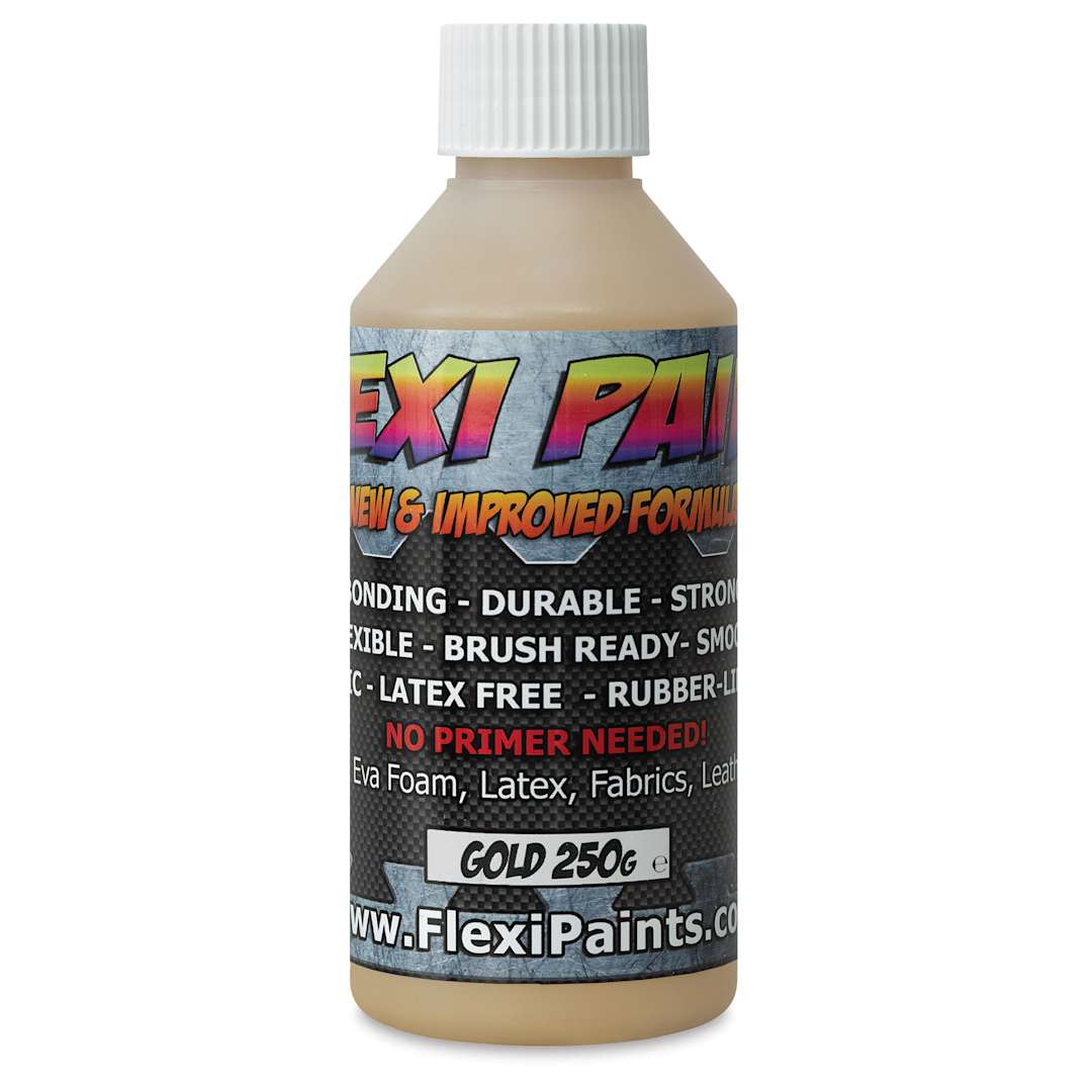 Open in modal - Flexi Paint Waterbased Flexible Cosplay Paint - Metallic Gold, 250 g (0.55 lb)