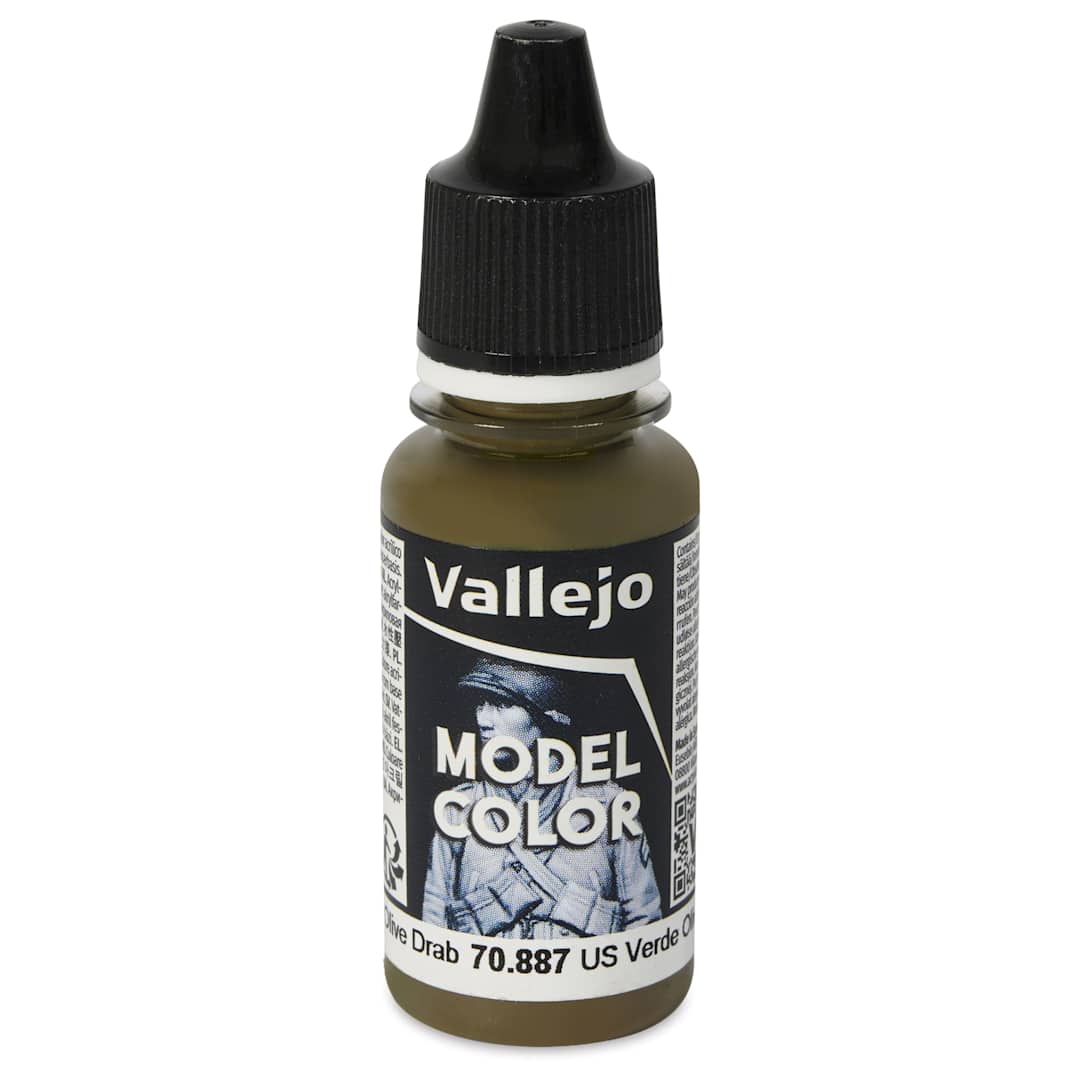 Open in modal - Vallejo Acrylic Model Color Paint - US Olive Drab, 18 ml
