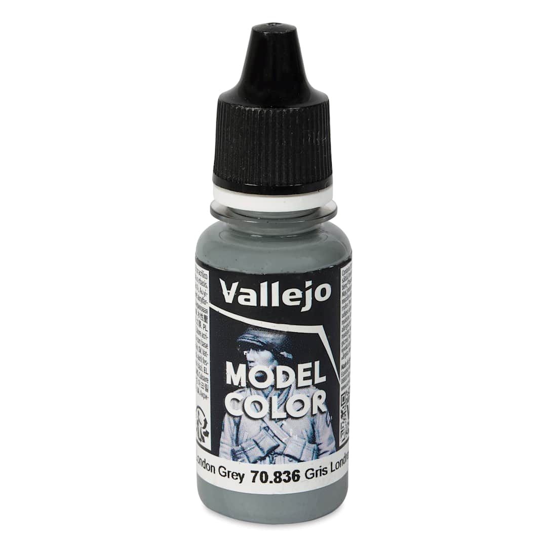 Open in modal - Vallejo Acrylic Model Color Paint - London Grey, 18 ml