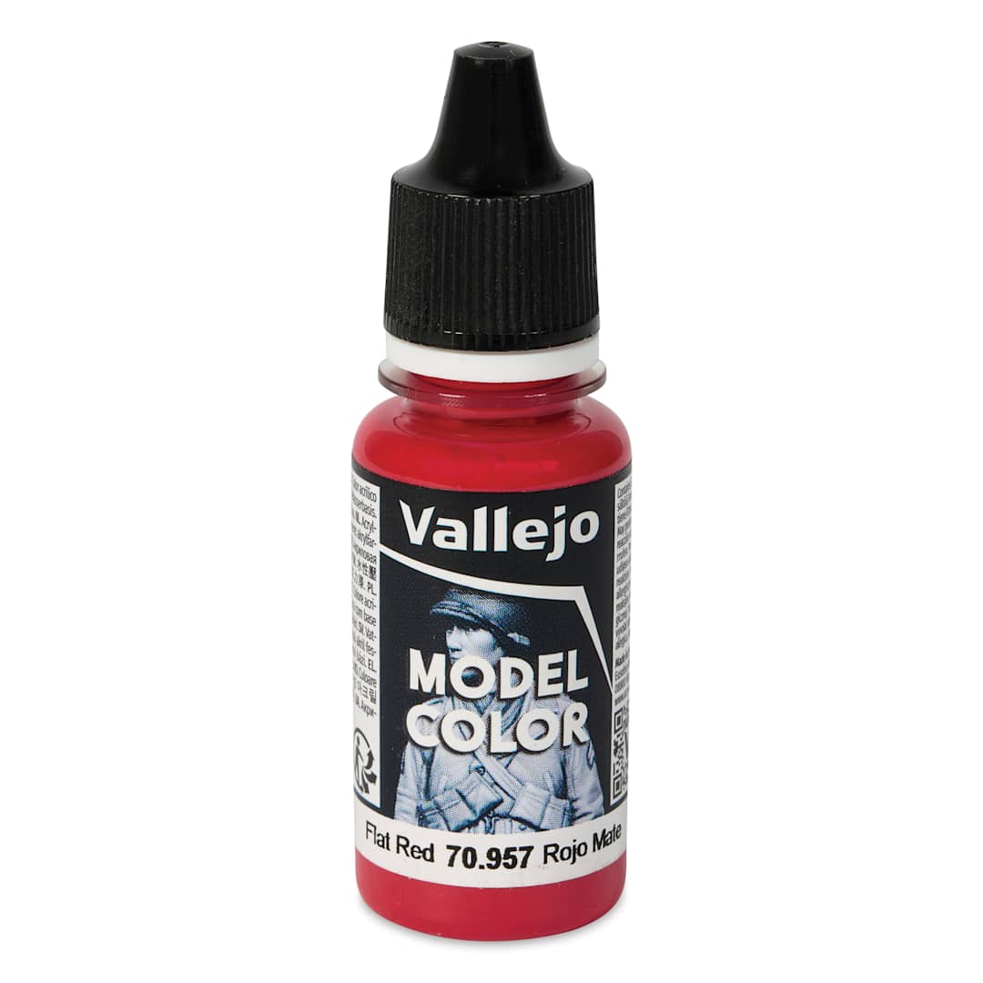 Open in modal - Vallejo Acrylic Model Color Paint - Flat Red, 18 ml