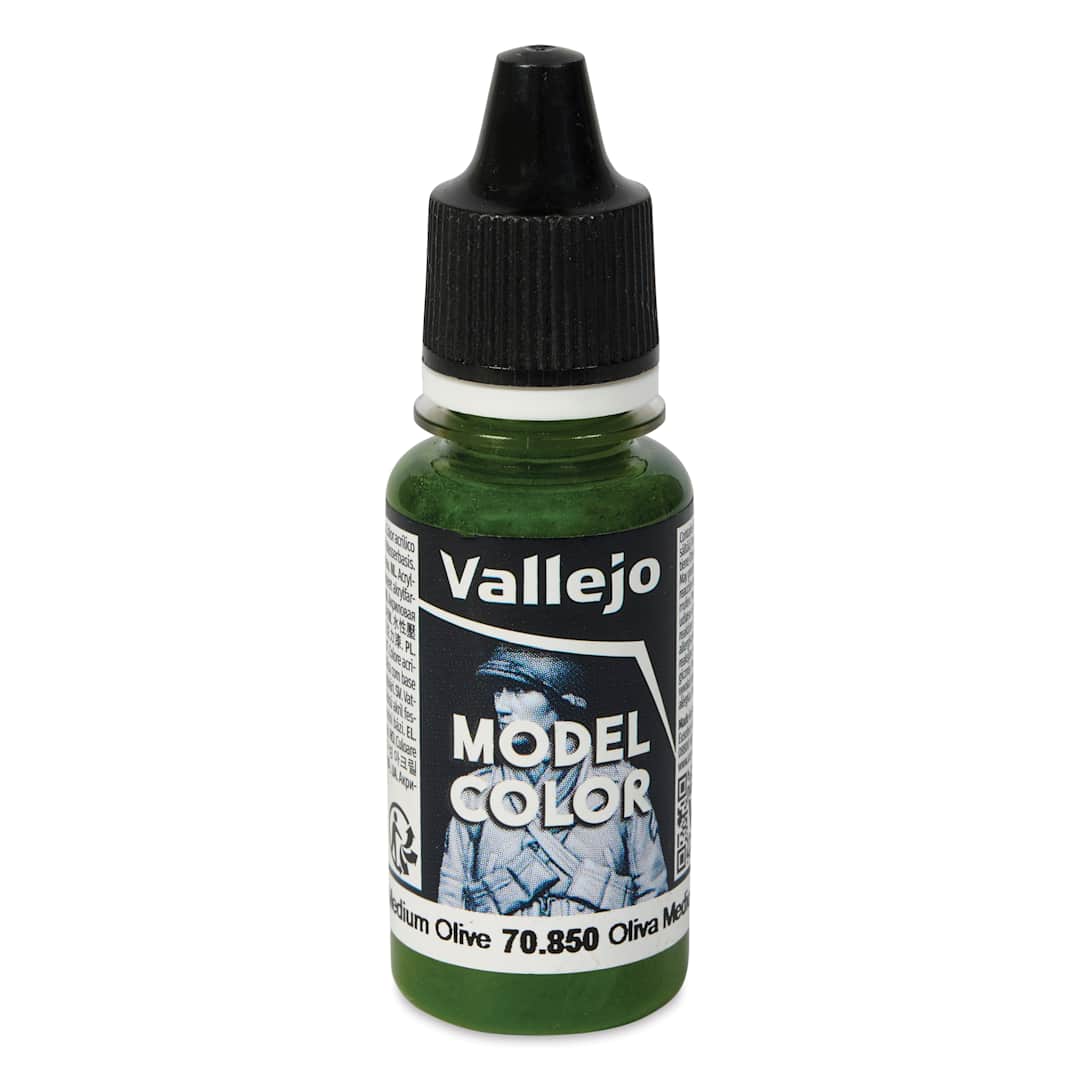 Open in modal - Vallejo Acrylic Model Color Paint - Medium Olive, 18 ml