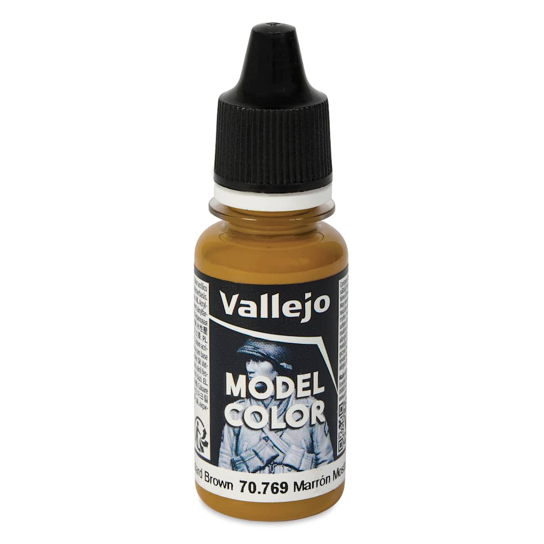 Open in modal - Vallejo Acrylic Model Color Paint - Mustard Brown, 18 ml