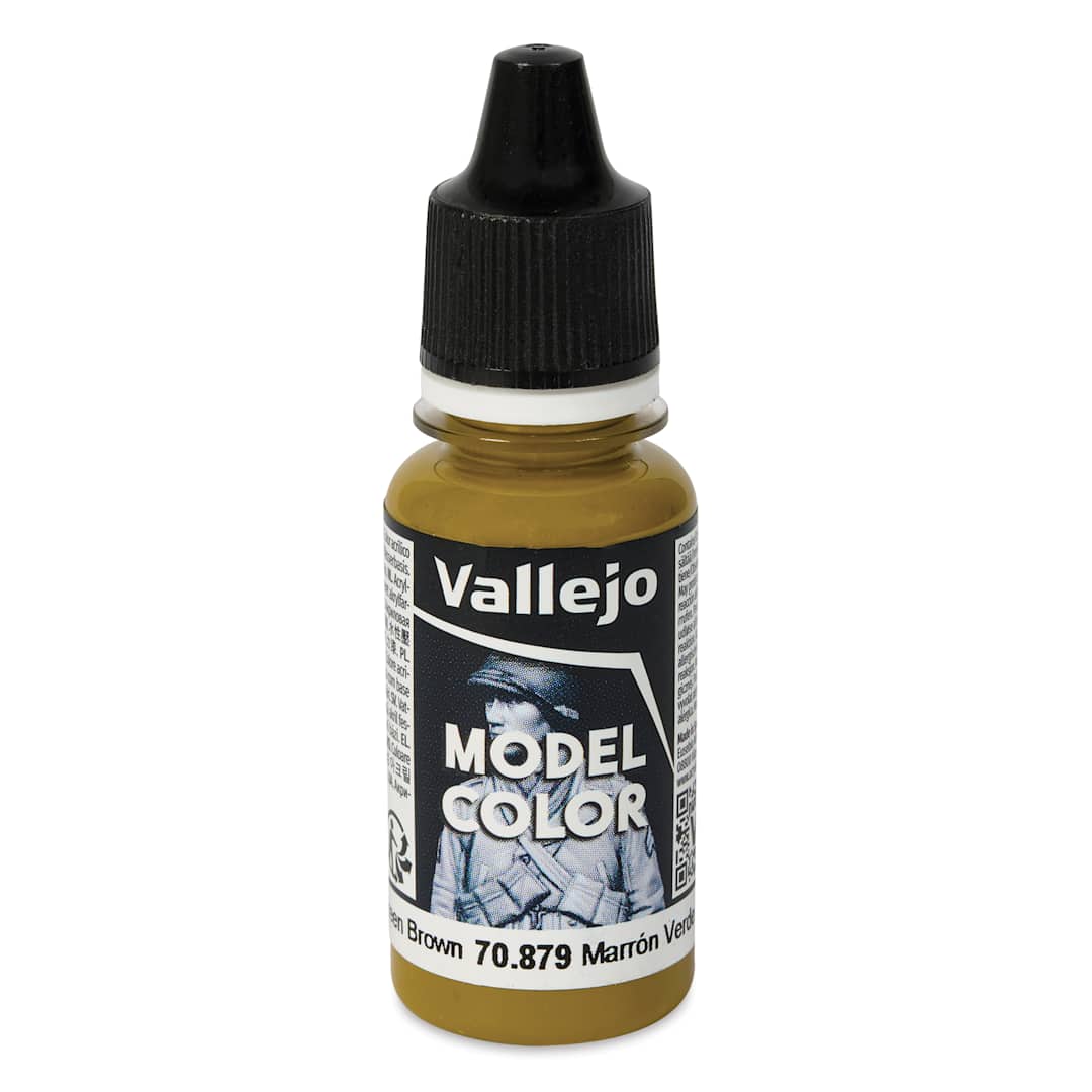 Open in modal - Vallejo Acrylic Model Color Paint - Green Brown, 18 ml