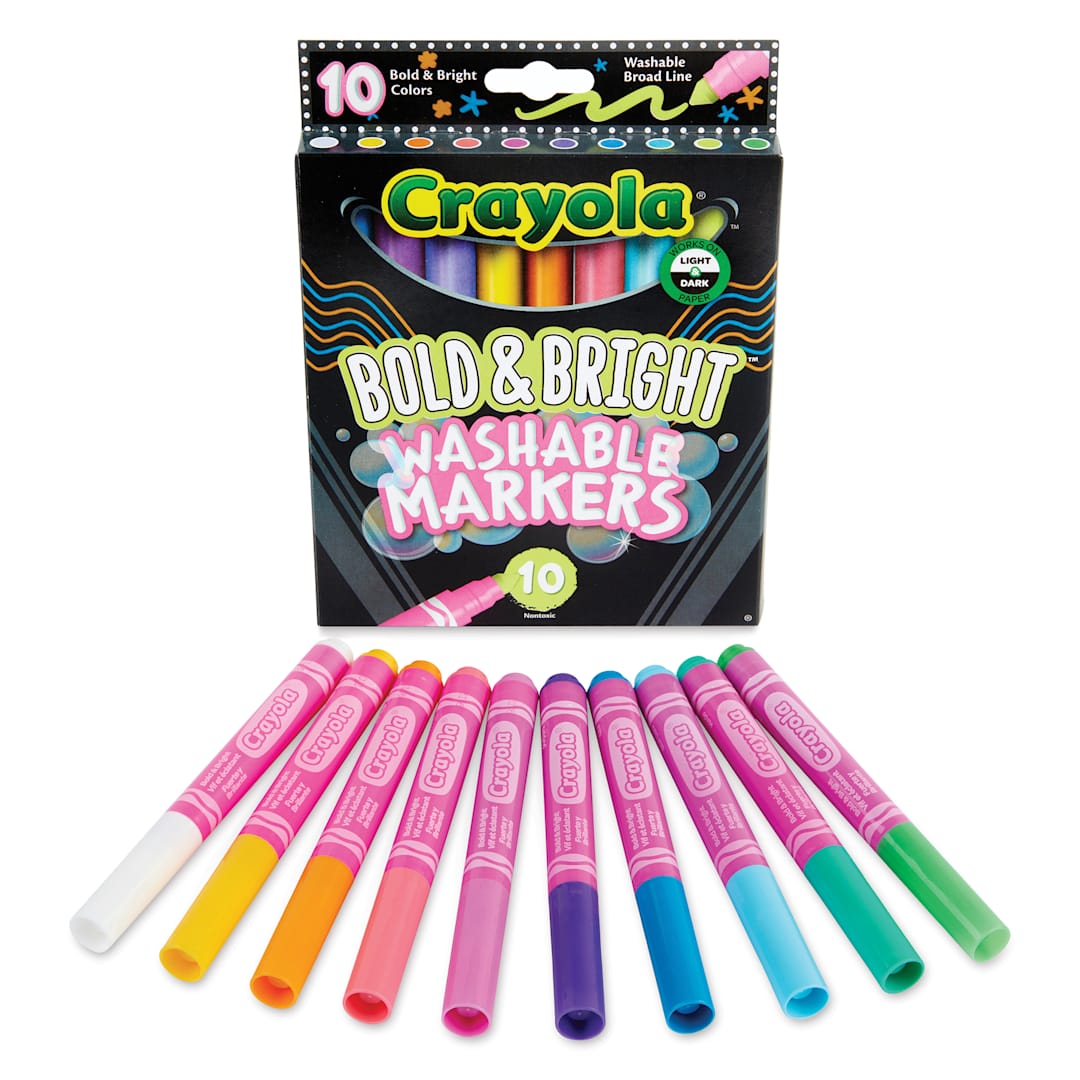 Open in modal - Crayola Bold & Bright Washable Markers, set contents