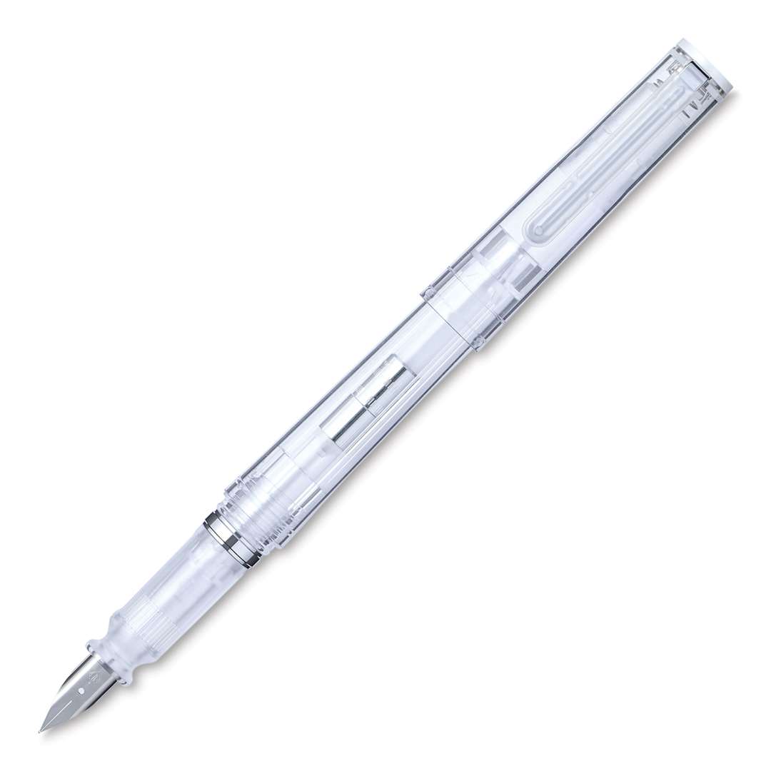 Open in modal - Sailor TUZU Adjust Fountain Pen - Glassy Crystal White, Broad