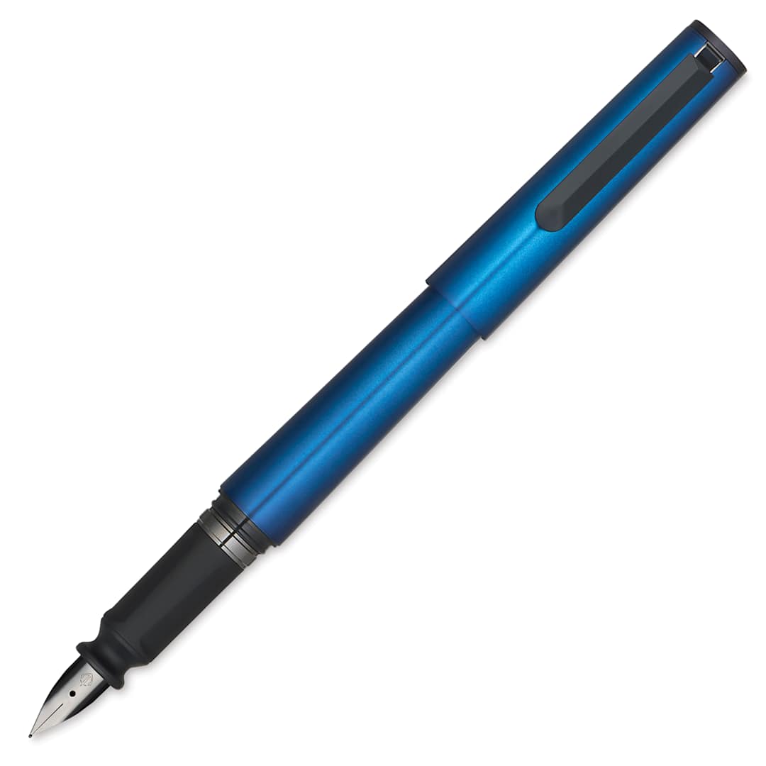 Open in modal - Sailor TUZU Adjust Fountain Pen - Metallic Blue, Fine