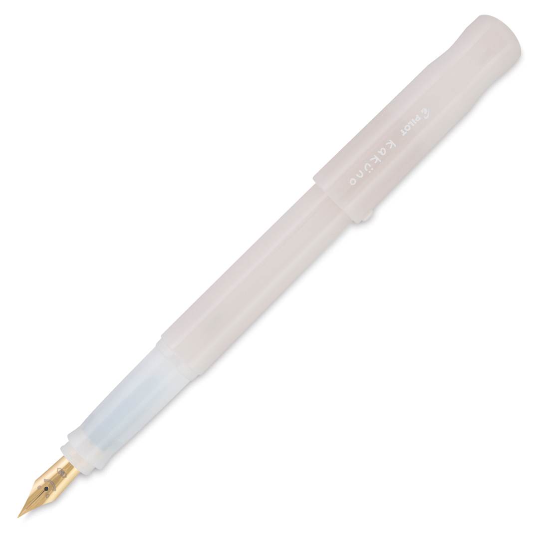Open in modal - Pilot Kakuno Madoromi Fountain Pen - Cumulus White, Medium Nib