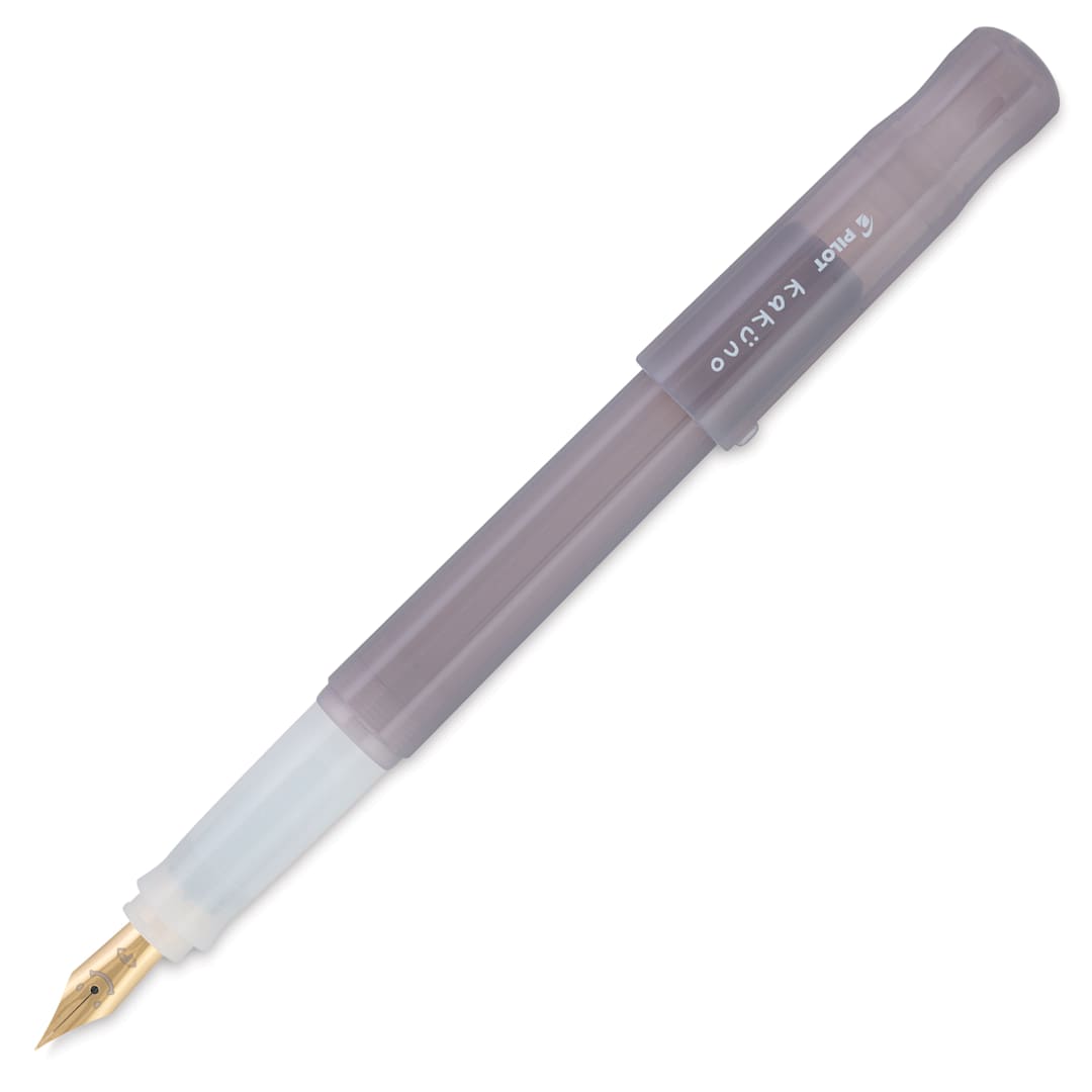 Open in modal - Pilot Kakuno Madoromi Fountain Pen - Nimbus Gray, Fine Nib