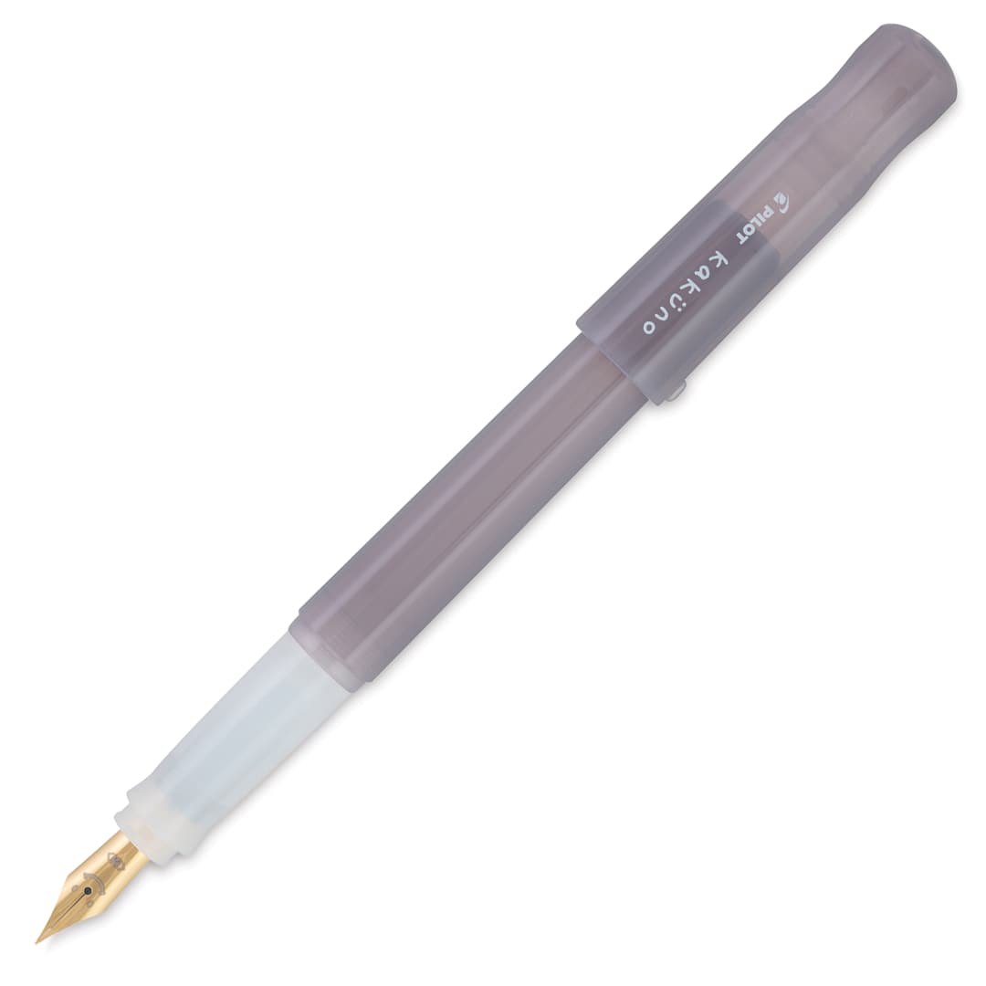 Open in modal - Pilot Kakuno Madoromi Fountain Pen - Nimbus Gray, Medium Nib