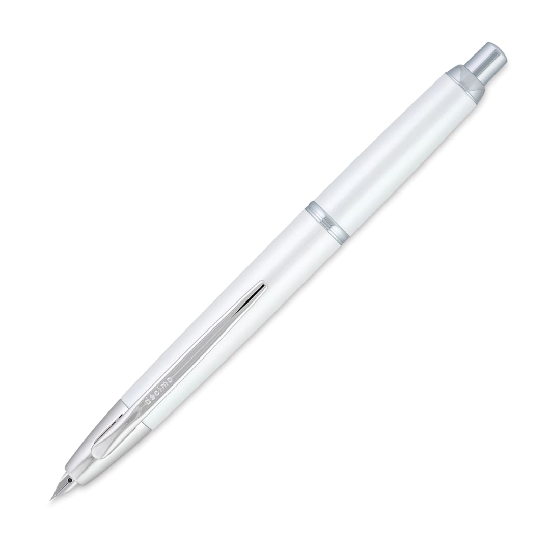 Open in modal - Pilot Vanishing Point Decimo Fountain Pen - White, Medium