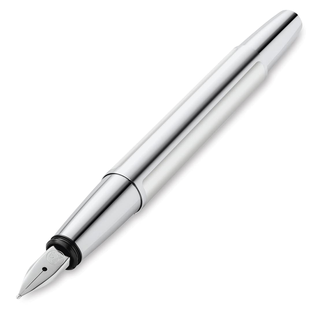 Open in modal - Pelikan Pura Fountain Pen - Silver, out of packaging