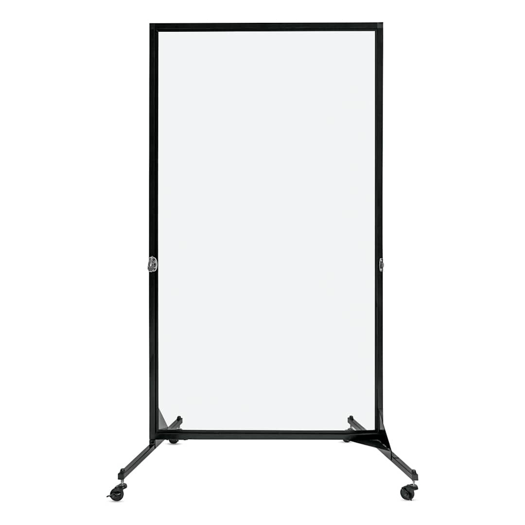 Open in modal - Screenflex Clear Room Dividers - 1 Panel, 74" H x 40" W