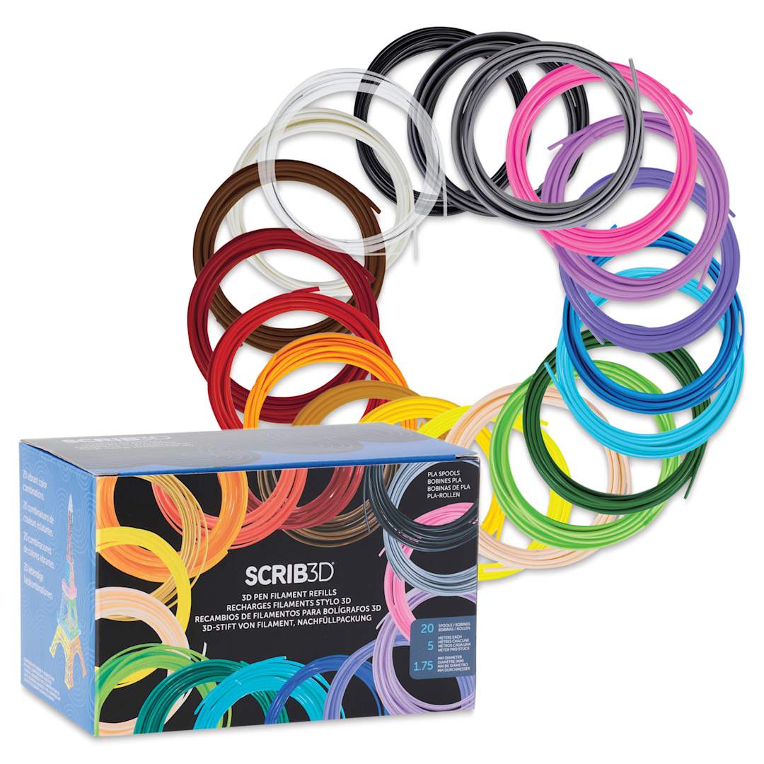 Open in modal - Scrib3D PLA Filament Refills with packaging