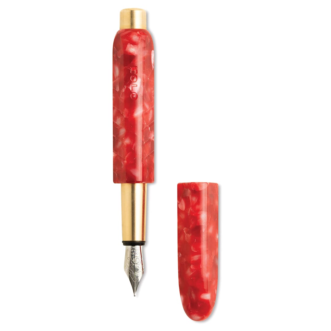 Open in modal - Kolo Tino Acrylic Fountain Pen - Rock Candy, Limited Edition, cap off