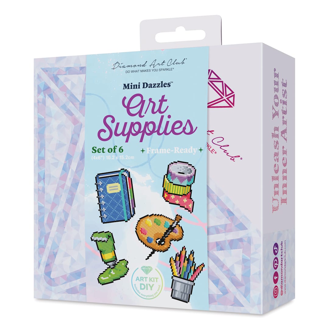 Open in modal - Diamond Art Club Mini Dazzles Kit - Art Supplies, front of package