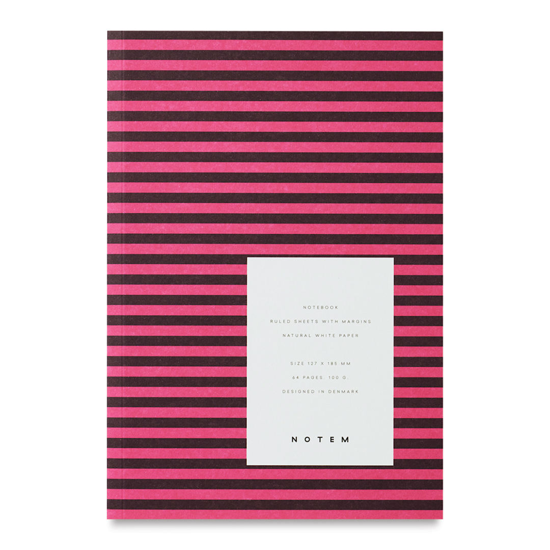 Open in modal - Notem Vita Notebook - Bordeaux, Ruled, 5" x 7-1/4", front cover