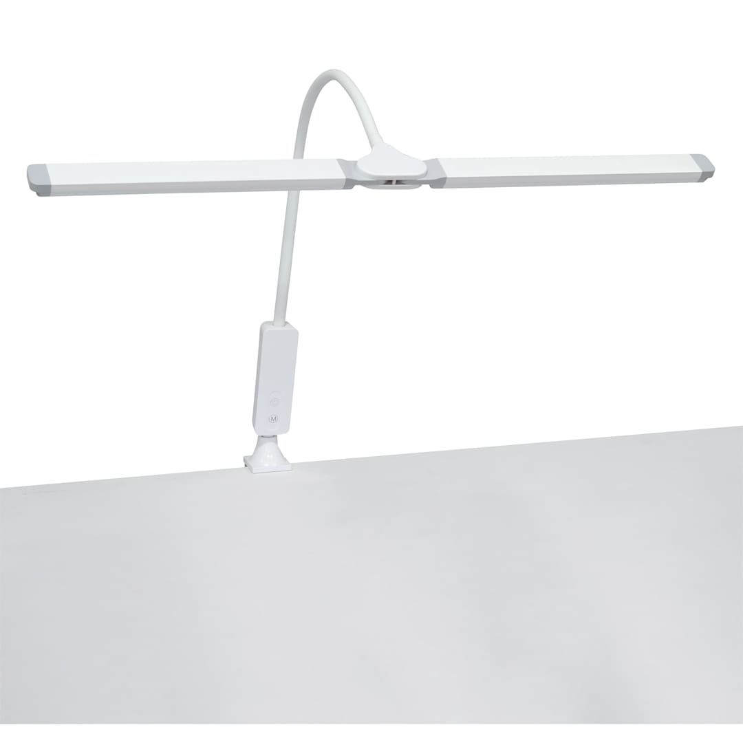 Open in modal - Artograph Split Bar Lamp with Table Clamp - White