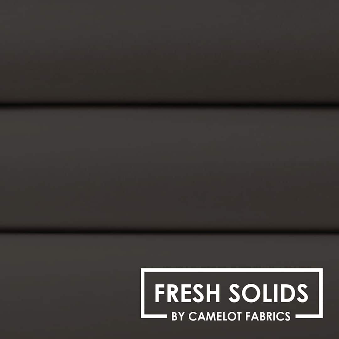 Open in modal - Camelot Fresh Solids Cotton Fabric - Carbon, 44" x 15 yds