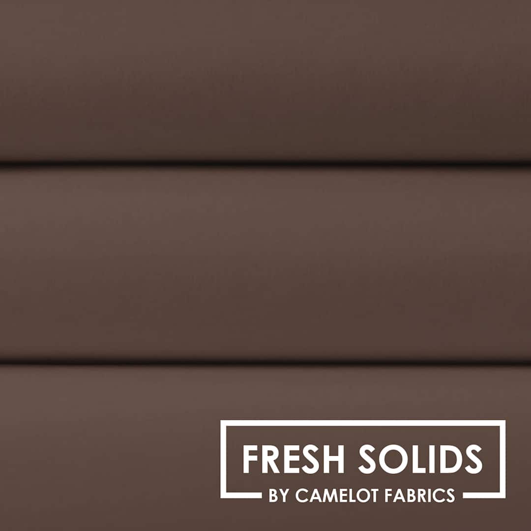 Open in modal - Camelot Fresh Solids Cotton Fabric - Mocha, 44" x 15 yds