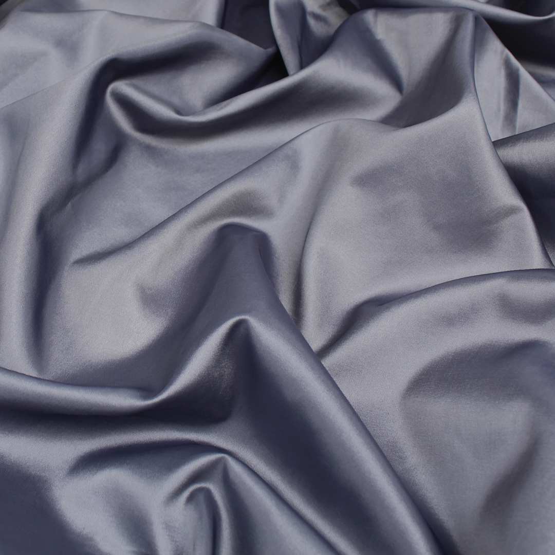Open in modal - Camelot Two Tone Taffeta - Slate, 58" x 15 yds, bunched up